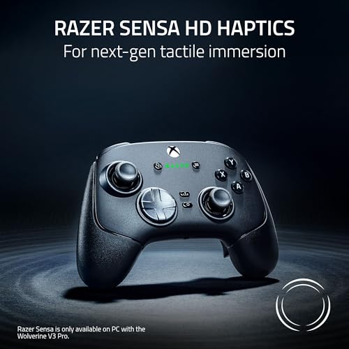 Razer Wolverine V3 Pro Wireless Gaming Controller: Licensed for Xbox Series X|S, Xbox One, Windows PC - 6 Remappable Buttons - Fast Triggers - Customizable Thumbsticks - Wired Tournament Mode - Black