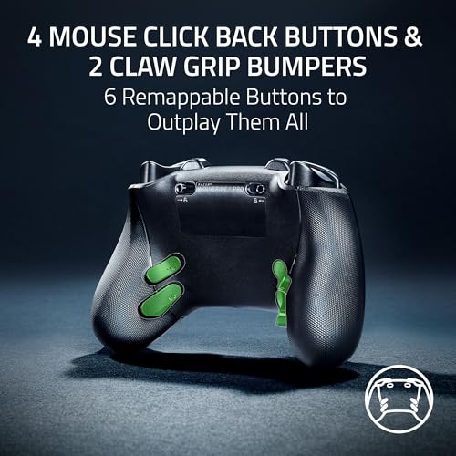 Razer Wolverine V3 Pro Wireless Gaming Controller: Licensed for Xbox Series X|S, Xbox One, Windows PC - 6 Remappable Buttons - Fast Triggers - Customizable Thumbsticks - Wired Tournament Mode - Black