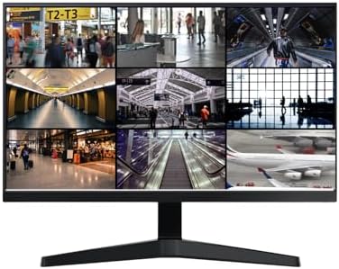 Real HD 32 Inch FHD 1080P CCTV Security Monitor  Thin LED Screen Computer Monitor  60Hz Refresh Rate with HDMI VGA BNC and Audio  Compatible with 4K  for Surveillance NVR/DVR System