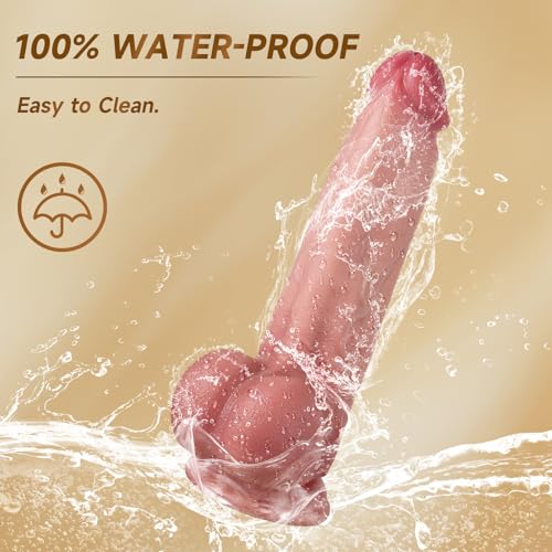 Realistic Huge Dildo Sex Toys  9 Inch Dual Density Suction Cup &Strap on Dildo Soft Lifelike Penis Adult Sex Toy for G Spot  Clitoral & Anal Play Hands Free Adult Toys for Women  Men  Couples