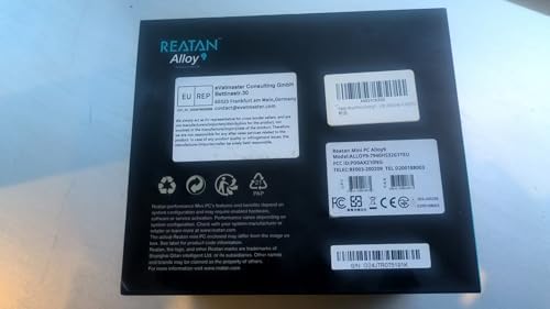 Reatan Alloy 9 Mini Gaming PC AI AMD Ryzen 9 7940HS up to 5 2GHz  32GB DDR5 1TB SSD 5600 MHz RAM  Desktop Mini Computers Radeon 780M Graphics Quad Display 2 5G LAN 2xHDMI 2 1 8K USB 4 0 Wi Fi 6E/BT5 3