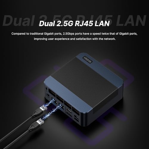 Reatan Alloy 9 Mini Gaming PC AI AMD Ryzen 9 7940HS up to 5 2GHz  32GB DDR5 1TB SSD 5600 MHz RAM  Desktop Mini Computers Radeon 780M Graphics Quad Display 2 5G LAN 2xHDMI 2 1 8K USB 4 0 Wi Fi 6E/BT5 3