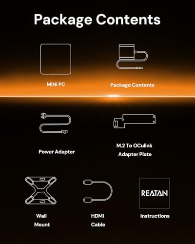 Reatan Alloy 9 Mini Gaming PC AI AMD Ryzen 9 7940HS up to 5 2GHz  32GB DDR5 1TB SSD 5600 MHz RAM  Desktop Mini Computers Radeon 780M Graphics Quad Display 2 5G LAN 2xHDMI 2 1 8K USB 4 0 Wi Fi 6E/BT5 3