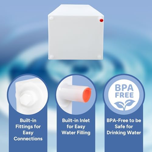 RecPro RV Fresh Water Tank 21 Gallon for Drinking and Potable Water   39 25 x 8 x 16   Fresh or Gray Water Plastic Storage   Made in America