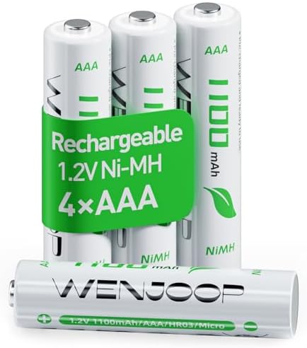 Rechargeable AAA Batteries 16 Pack  1100 mAh High Capacity NiMH AAA Rechargeable Batteries  Long Lasting 1 2V Low Self Discharge High Performance Triple AAA Batteries