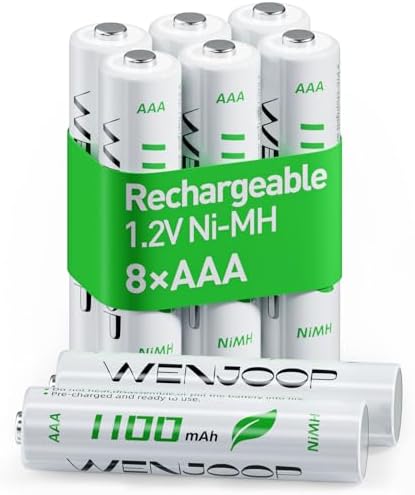 Rechargeable AAA Batteries 16 Pack  1100 mAh High Capacity NiMH AAA Rechargeable Batteries  Long Lasting 1 2V Low Self Discharge High Performance Triple AAA Batteries