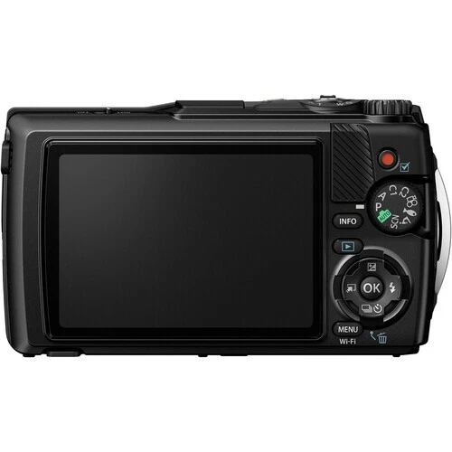 Reconditioned OM SYSTEM Tough TG 7 Waterproof Digital Camera Body  Black Edition