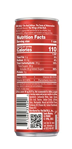 Red Bull Blue Edition Energy Drink  Blueberry  with 114mg Caffeine plus Taurine & B Vitamins  12 Fl Oz  Pack of 8 Cans