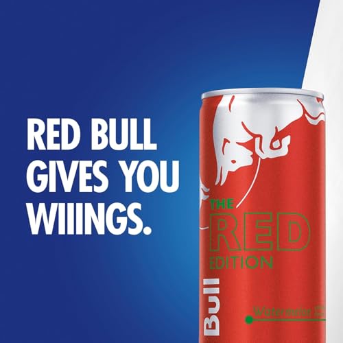 Red Bull Blue Edition Energy Drink  Blueberry  with 114mg Caffeine plus Taurine & B Vitamins  12 Fl Oz  Pack of 8 Cans