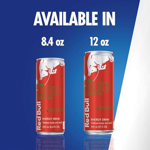 Red Bull Blue Edition Energy Drink  Blueberry  with 114mg Caffeine plus Taurine & B Vitamins  12 Fl Oz  Pack of 8 Cans