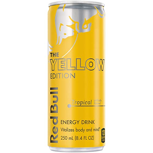Red Bull Blue Edition Energy Drink  Blueberry  with 114mg Caffeine plus Taurine & B Vitamins  12 Fl Oz  Pack of 8 Cans
