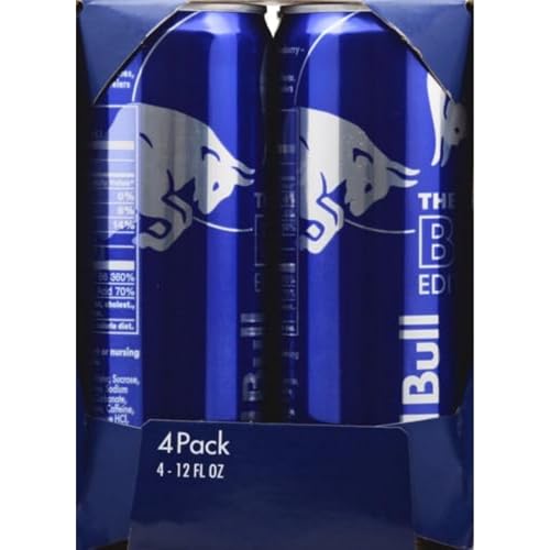 Red Bull Blue Edition Energy Drink  Blueberry  with 114mg Caffeine plus Taurine & B Vitamins  12 Fl Oz  Pack of 8 Cans