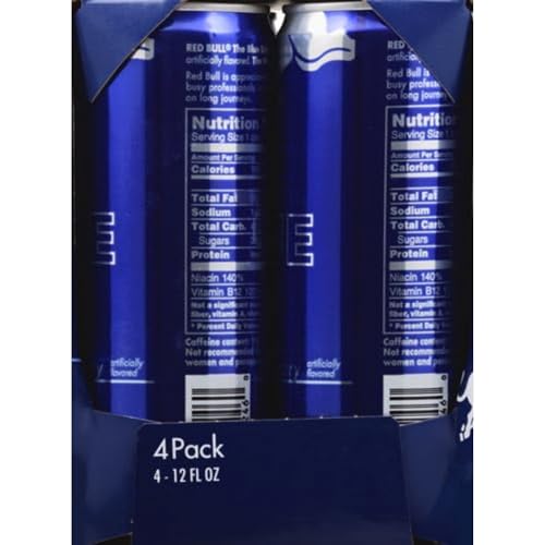 Red Bull Blue Edition Energy Drink  Blueberry  with 114mg Caffeine plus Taurine & B Vitamins  12 Fl Oz  Pack of 8 Cans