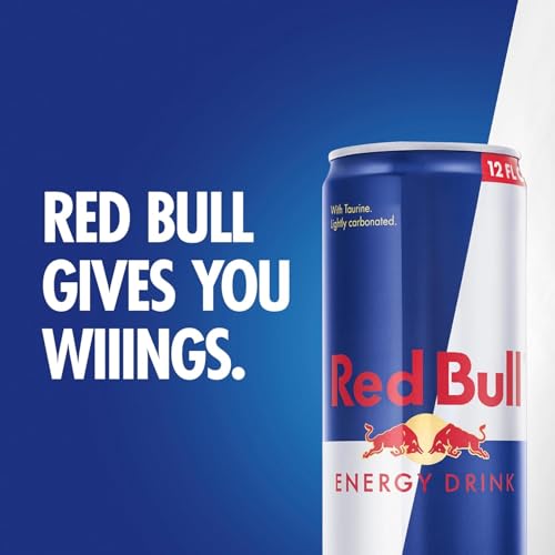 Red Bull Blue Edition Energy Drink  Blueberry  with 114mg Caffeine plus Taurine & B Vitamins  12 Fl Oz  Pack of 8 Cans