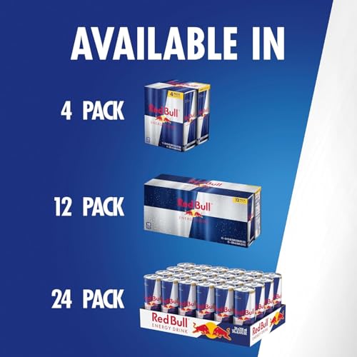 Red Bull Blue Edition Energy Drink  Blueberry  with 114mg Caffeine plus Taurine & B Vitamins  12 Fl Oz  Pack of 8 Cans