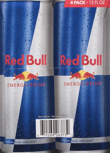 Red Bull Blue Edition Energy Drink  Blueberry  with 114mg Caffeine plus Taurine & B Vitamins  12 Fl Oz  Pack of 8 Cans