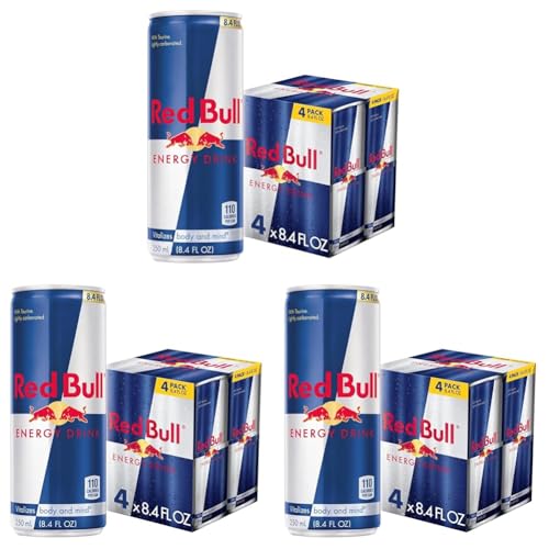 Red Bull Blue Edition Energy Drink  Blueberry  with 114mg Caffeine plus Taurine & B Vitamins  12 Fl Oz  Pack of 8 Cans