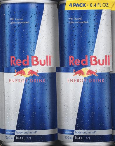 Red Bull Blue Edition Energy Drink  Blueberry  with 114mg Caffeine plus Taurine & B Vitamins  12 Fl Oz  Pack of 8 Cans