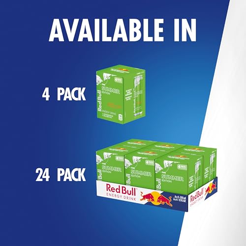 Red Bull Blue Edition Energy Drink  Blueberry  with 114mg Caffeine plus Taurine & B Vitamins  12 Fl Oz  Pack of 8 Cans