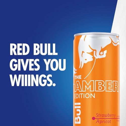 Red Bull Blue Edition Energy Drink  Blueberry  with 114mg Caffeine plus Taurine & B Vitamins  12 Fl Oz  Pack of 8 Cans