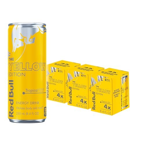Red Bull Blue Edition Energy Drink  Blueberry  with 114mg Caffeine plus Taurine & B Vitamins  12 Fl Oz  Pack of 8 Cans