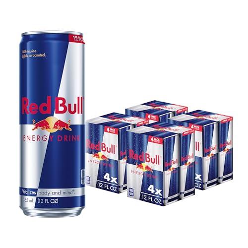 Red Bull Blue Edition Energy Drink  Blueberry  with 114mg Caffeine plus Taurine & B Vitamins  12 Fl Oz  Pack of 8 Cans