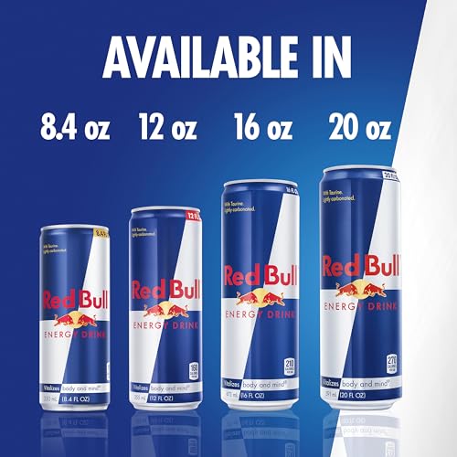 Red Bull Blue Edition Energy Drink  Blueberry  with 114mg Caffeine plus Taurine & B Vitamins  12 Fl Oz  Pack of 8 Cans