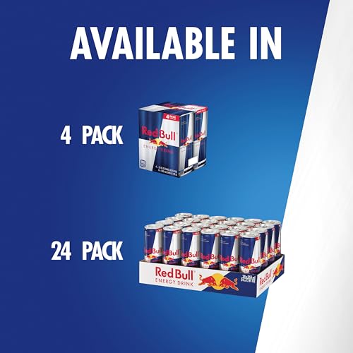 Red Bull Blue Edition Energy Drink  Blueberry  with 114mg Caffeine plus Taurine & B Vitamins  12 Fl Oz  Pack of 8 Cans