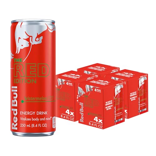 Red Bull Blue Edition Energy Drink  Blueberry  with 114mg Caffeine plus Taurine & B Vitamins  12 Fl Oz  Pack of 8 Cans