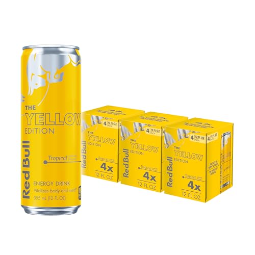 Red Bull Blue Edition Energy Drink  Blueberry  with 114mg Caffeine plus Taurine & B Vitamins  12 Fl Oz  Pack of 8 Cans
