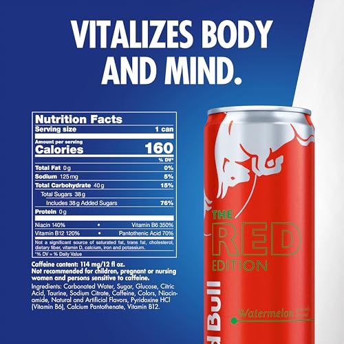 Red Bull Blue Edition  Energy Drink  Blueberry  8 4 Fl Oz Can  Pack of 24 