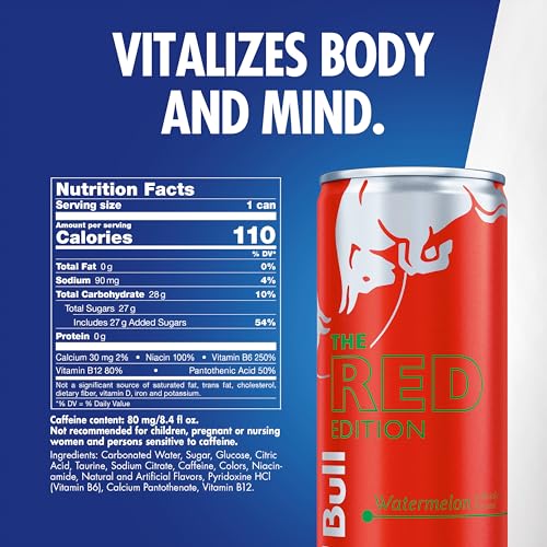 Red Bull Blue Edition  Energy Drink  Blueberry  8 4 Fl Oz Can  Pack of 24 