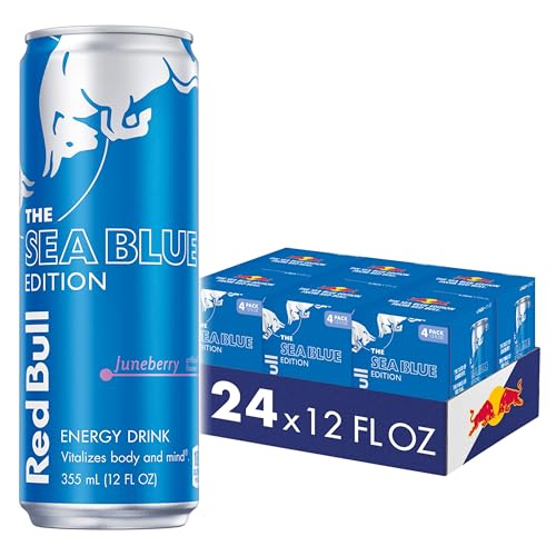 Red Bull Blue Edition  Energy Drink  Blueberry  8 4 Fl Oz Can  Pack of 24 