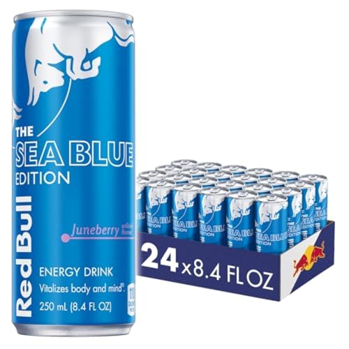 Red Bull Blue Edition  Energy Drink  Blueberry  8 4 Fl Oz Can  Pack of 24 