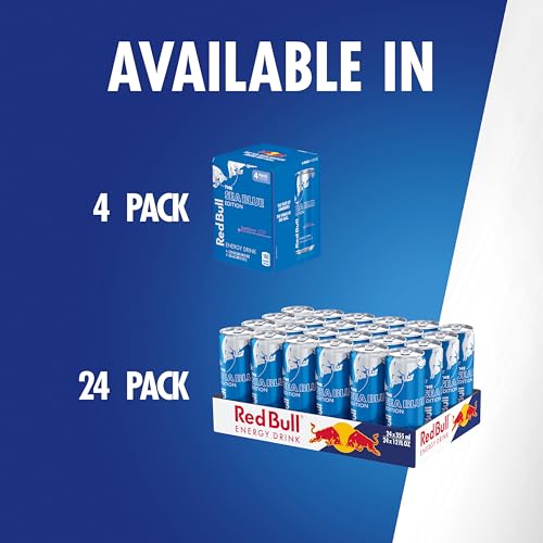 Red Bull Blue Edition  Energy Drink  Blueberry  8 4 Fl Oz Can  Pack of 24 