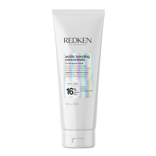 Redken Acidic Bonding Concentrate Hair Mask   Hydrating 5 Minute Liquid Mask  Bond Building & Strengthening  For Dry  Damaged Hair