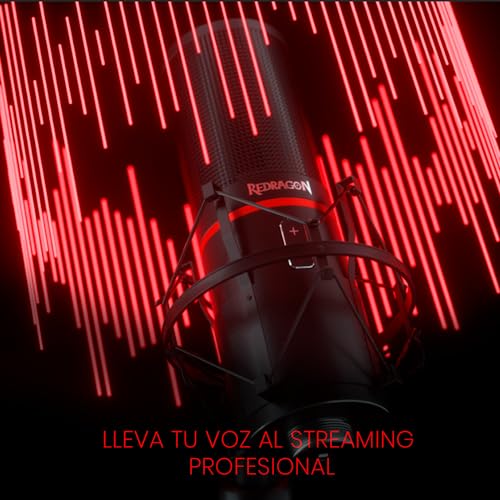 Redragon Blazar GM300 USB Gamer and Streamer Condenser Microphone Black