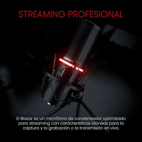 Redragon Blazar GM300 USB Gamer and Streamer Condenser Microphone Black