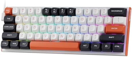 Redragon K617 HE Rapid Trigger Gaming Keyboard  60  61 Keys Wired Mechanical Keyboard w/Hyper Fast Actuation  Dedicated Hall Effect Magnetic Switch  Actuation Point Adjustable  Strap Version