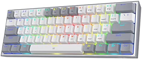 Redragon K617 HE Rapid Trigger Gaming Keyboard  60  61 Keys Wired Mechanical Keyboard w/Hyper Fast Actuation  Dedicated Hall Effect Magnetic Switch  Actuation Point Adjustable  Strap Version