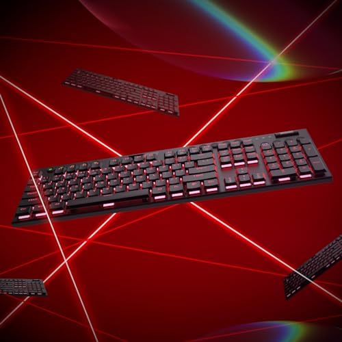 Redragon K618 PRO 3 Mode Wireless RGB Mechanical Keyboard  BT/2 4Ghz/Wired Low Profile Win/Mac Gaming Keyboard w/Ultra Thin Design  Dedicated Media Control & Tactile Blue Switch