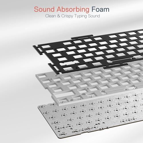 Redragon K668 RGB Gaming Keyboard  108 Keys Wired Mechanical Keyboard w/Extra 4 Hotkeys  Sound Absorbing Foams  Upgraded Hot swappable Socket  Mixed Color Keycaps x 2 Sets  Red Switch