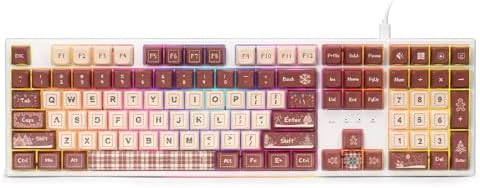 Redragon K668 RGB Gaming Keyboard  108 Keys Wired Mechanical Keyboard w/Extra 4 Hotkeys  Sound Absorbing Foams  Upgraded Hot swappable Socket  Mixed Color Keycaps x 2 Sets  Red Switch
