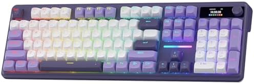 Redragon K745 PRO Wireless Gasket RGB Gaming Keyboard  108 Keys Mechanical Keyboard w/Extra 4 Hotkeys  Hot Swap South Facing LED Socket  5 Layer Noise Dampening  Round PBT Keycaps  Mint Mambo Switch