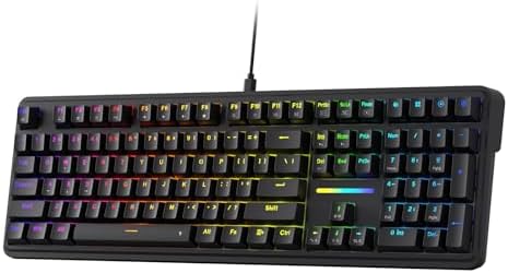 Redragon K745 PRO Wireless Gasket RGB Gaming Keyboard  108 Keys Mechanical Keyboard w/Extra 4 Hotkeys  Hot Swap South Facing LED Socket  5 Layer Noise Dampening  Round PBT Keycaps  Mint Mambo Switch