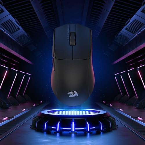 Redragon M916 PRO 3 Mode Wireless Gaming Mouse  Hype Speed 4K Polling Rate  49G Ultra Light 26K DPI Mouse w/Ergonomic Natural Grip Build  Redefinable Macro Buttons  Software Supported