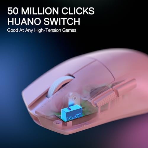 Redragon M916 PRO 3 Mode Wireless Gaming Mouse  Hype Speed 4K Polling Rate  49G Ultra Light 26K DPI Mouse w/Ergonomic Natural Grip Build  Redefinable Macro Buttons  Software Supported