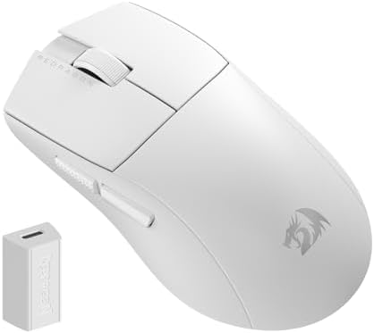 Redragon M916 PRO 3 Mode Wireless Gaming Mouse  Hype Speed 4K Polling Rate  49G Ultra Light 26K DPI Mouse w/Ergonomic Natural Grip Build  Redefinable Macro Buttons  Software Supported