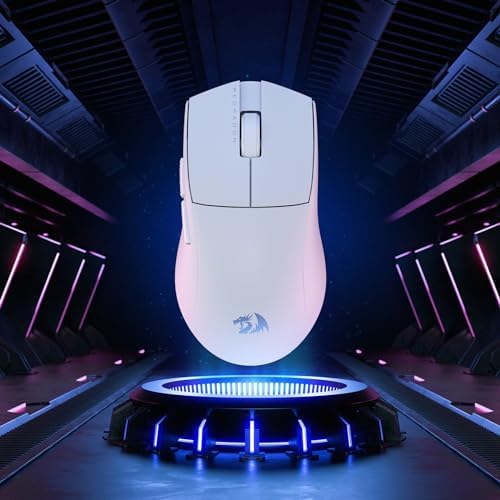 Redragon M916 PRO 3 Mode Wireless Gaming Mouse  Hype Speed 4K Polling Rate  49G Ultra Light 26K DPI Mouse w/Ergonomic Natural Grip Build  Redefinable Macro Buttons  Software Supported