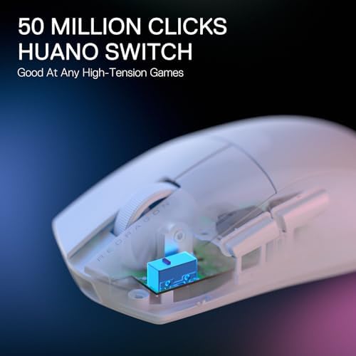 Redragon M916 PRO 3 Mode Wireless Gaming Mouse  55G Ultra Light 26K DPI Mouse w/Ergonomic Natural Grip Build  Full Programmable Buttons  Software Supports DIY Keybinds & DPI